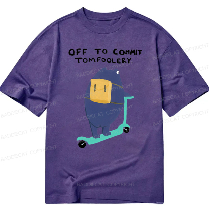 Baddiecat Off To Commit Tomfoolery Classic T-shirt