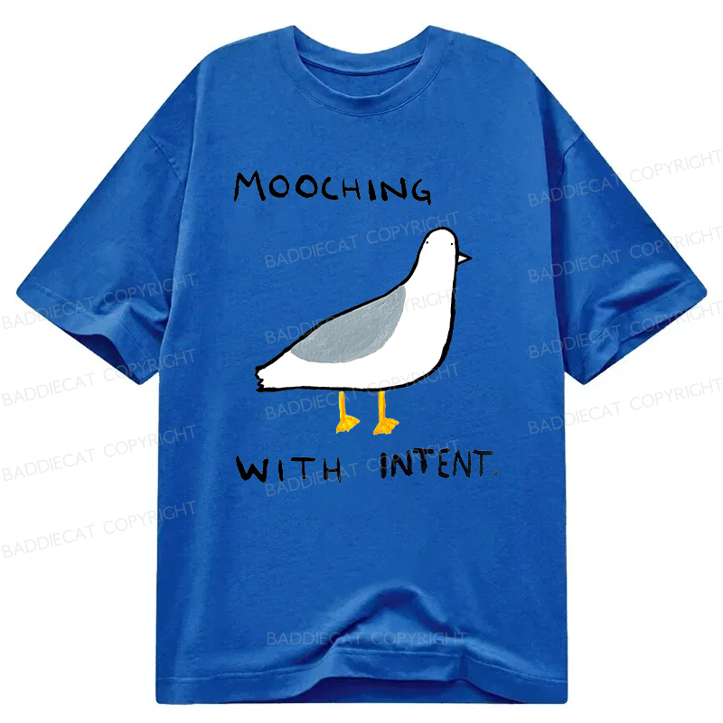 Baddiecat Mooching With Intent Pigeon Classic T-shirt