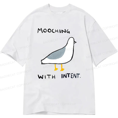 Baddiecat Mooching With Intent Pigeon Classic T-shirt
