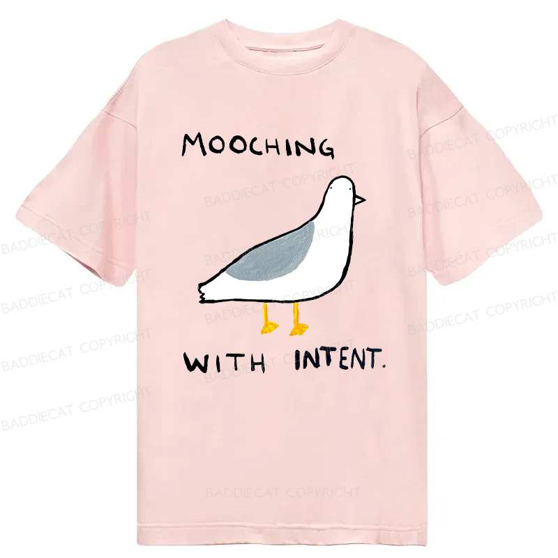 Baddiecat Mooching With Intent Pigeon Classic T-shirt