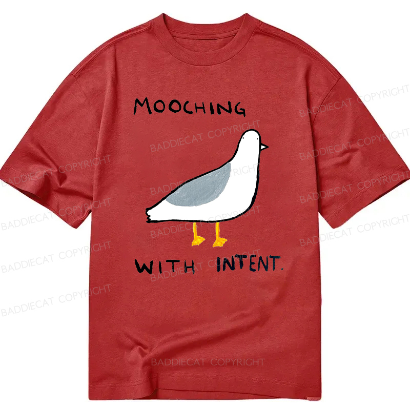 Baddiecat Mooching With Intent Pigeon Classic T-shirt