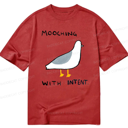 Baddiecat Mooching With Intent Pigeon Classic T-shirt