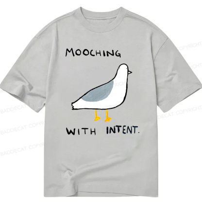 Baddiecat Mooching With Intent Pigeon Classic T-shirt
