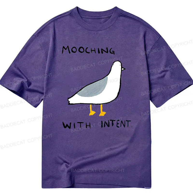 Baddiecat Mooching With Intent Pigeon Classic T-shirt