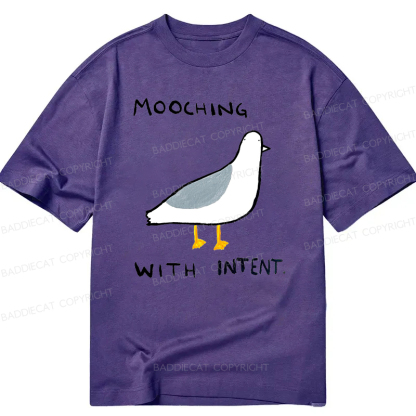 Baddiecat Mooching With Intent Pigeon Classic T-shirt