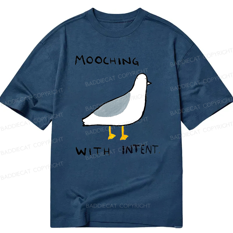 Baddiecat Mooching With Intent Pigeon Classic T-shirt