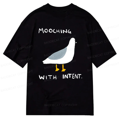 Baddiecat Mooching With Intent Pigeon Classic T-shirt