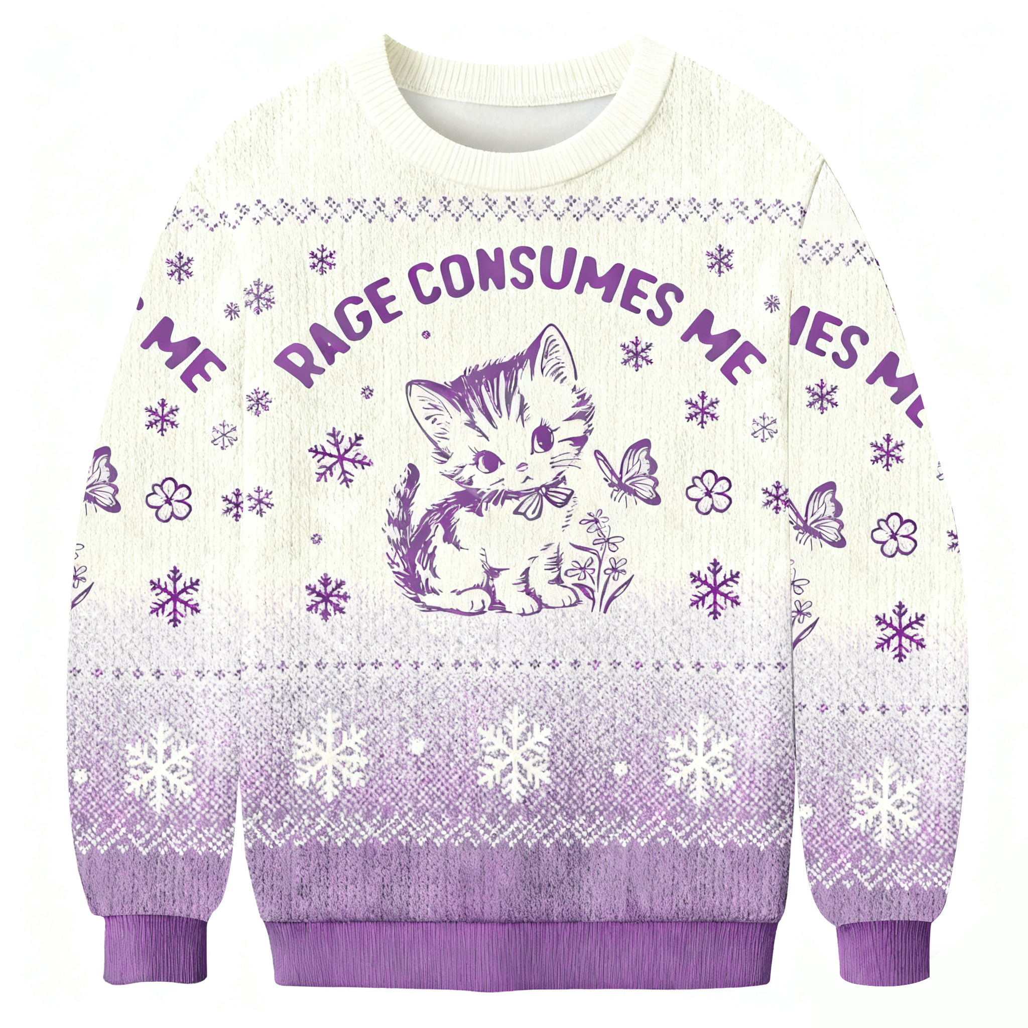 Rage Consumes Me Ugly Sweatshirt