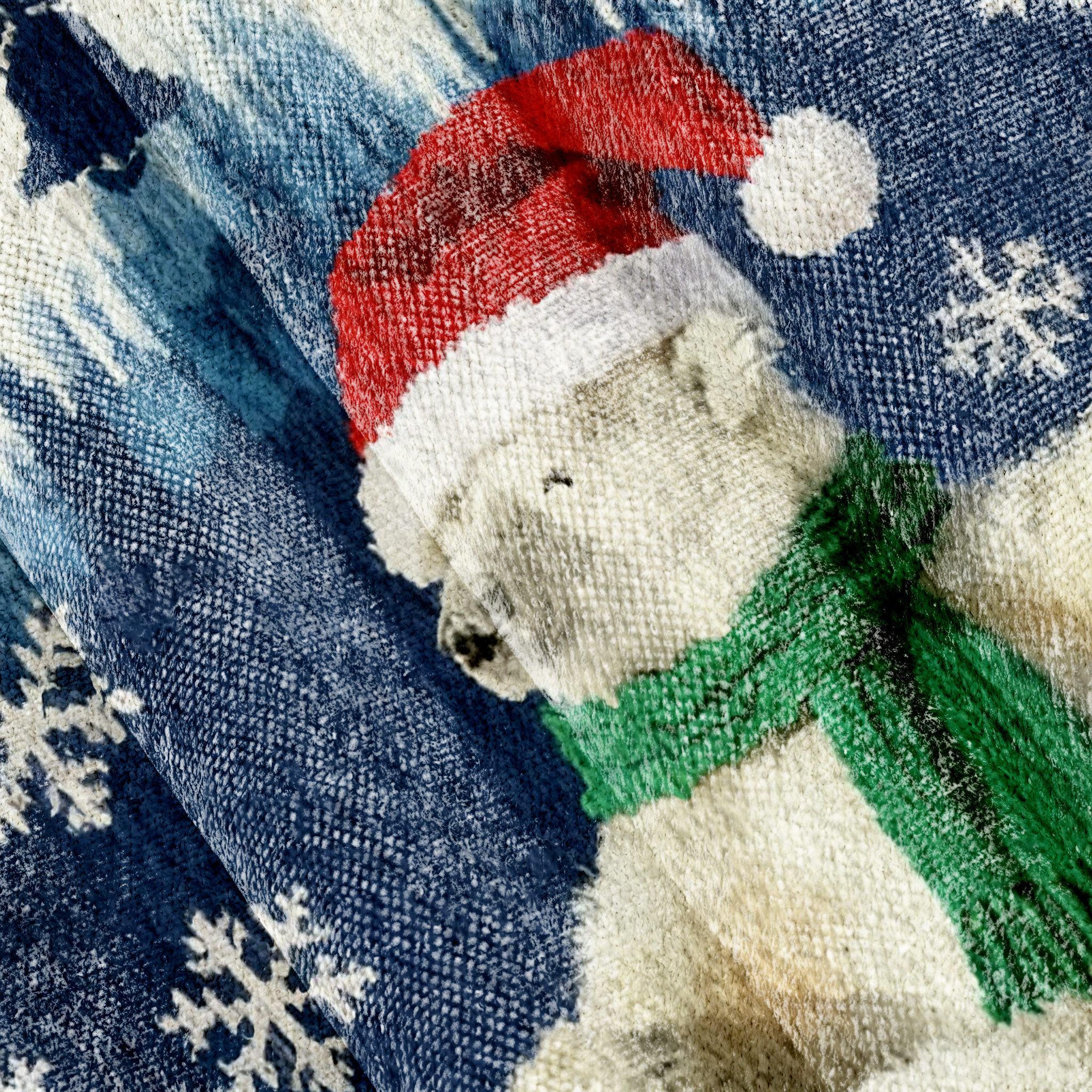 Funny Polar Bear Snowboarding Christmas Ugly Sweatshirt