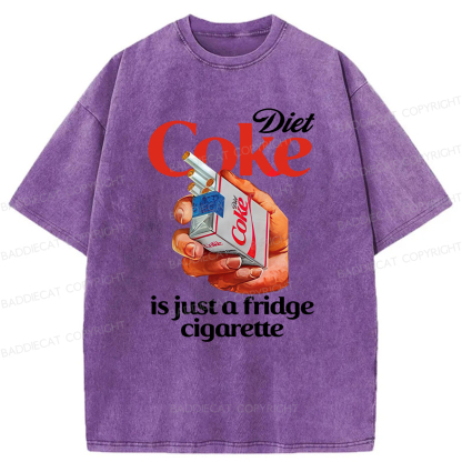 Baddiecat Diet Coke Is Just A Fridge Cigarette Washed T-shirt