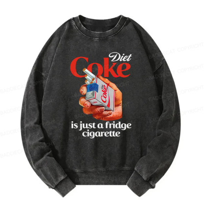 Baddiecat Diet Coke Is Just A Fridge Cigarette Washed Sweatshirt
