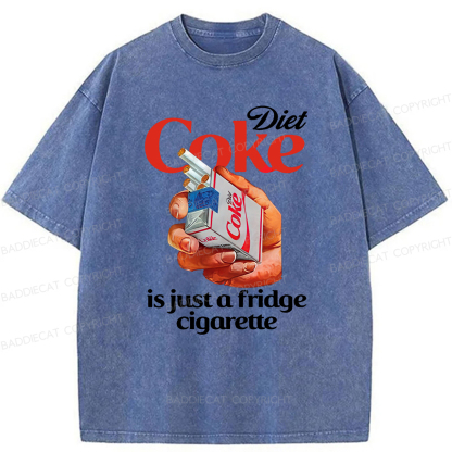 Baddiecat Diet Coke Is Just A Fridge Cigarette Washed T-shirt