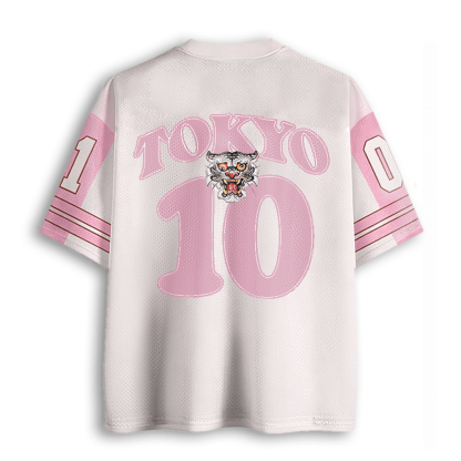 Baddiecat Japanese Style Tiger Tokyo Mesh Jersey