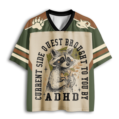 Baddiecat ADHD Raccoon Mesh Jersey