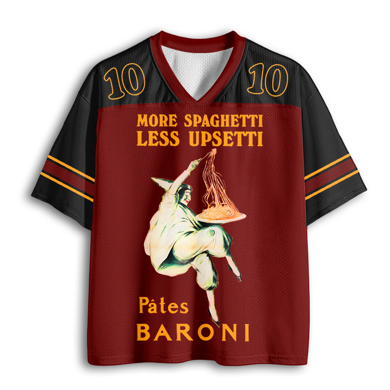 Baddiecat More Spaghetti Less Upsetti Mesh Jersey