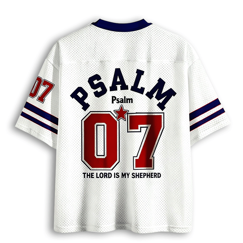 Baddiecat Psalm The Lord Is My Shepherd Mesh Jersey