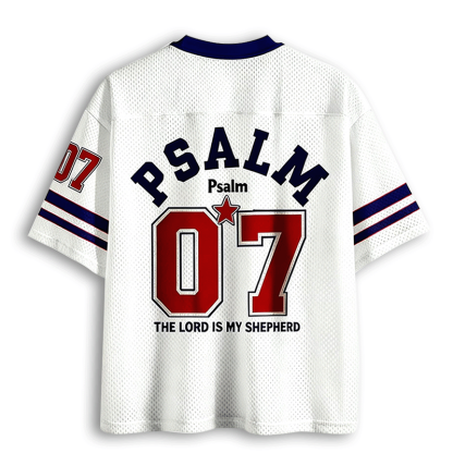 Baddiecat Psalm The Lord Is My Shepherd Mesh Jersey