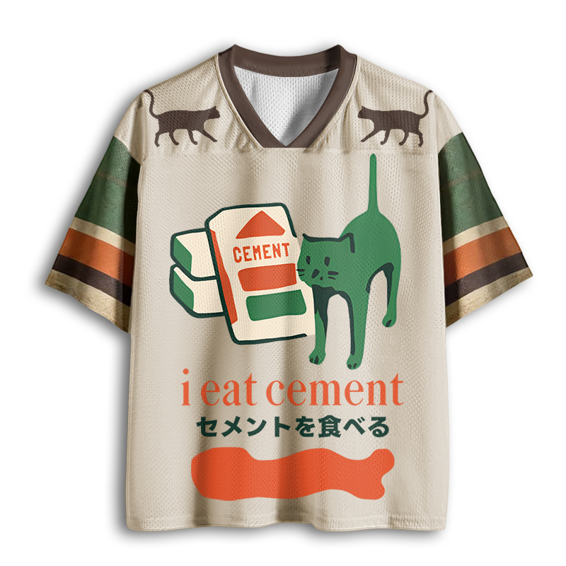 Baddiecat Cement Cat Mesh Jersey