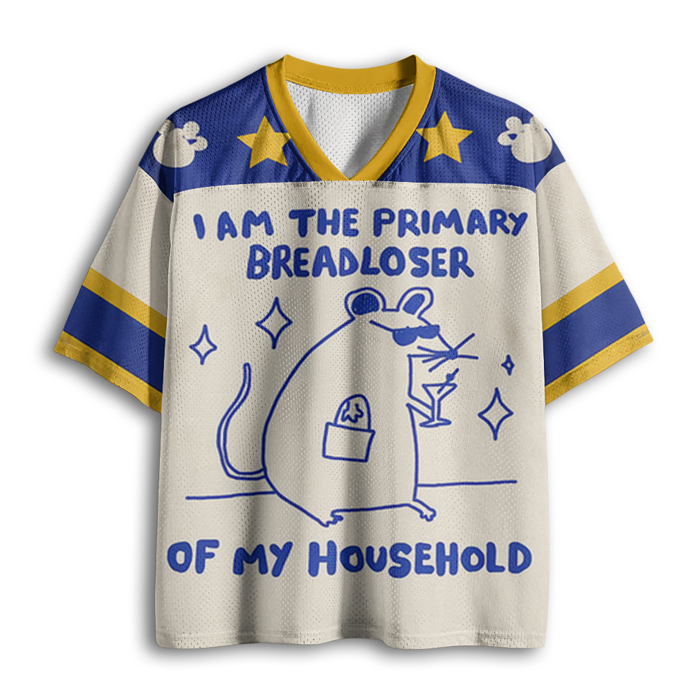 Baddiecat The Primary Breadloser Of My Household Mesh Jersey