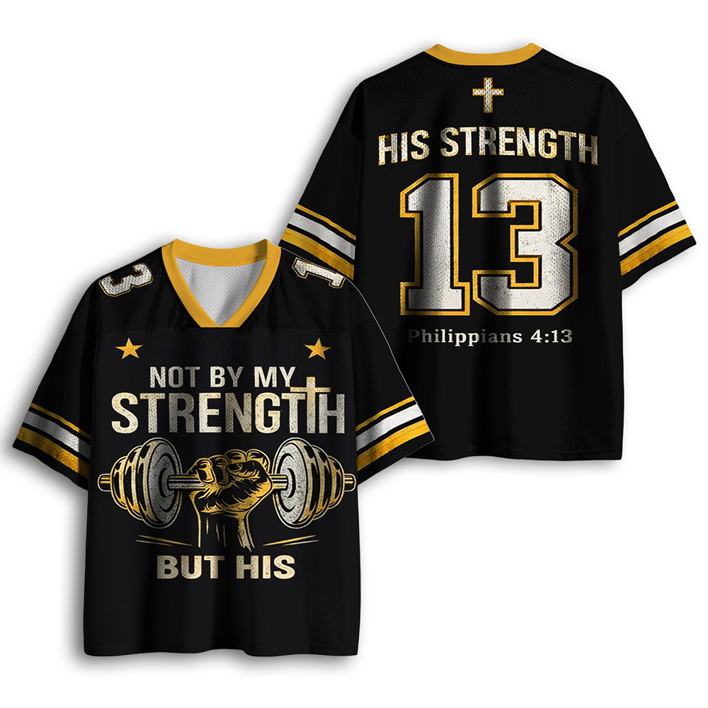 Baddiecat My Strength Christian Gym Mesh Jersey