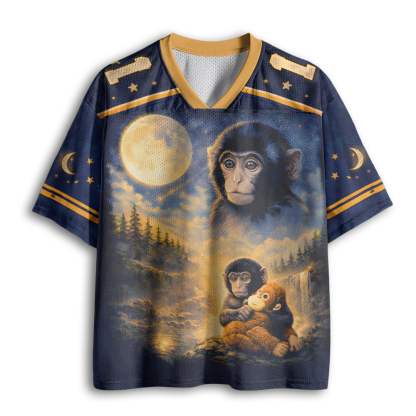 Baddiecat Punch Monkey Moon Mesh Jersey