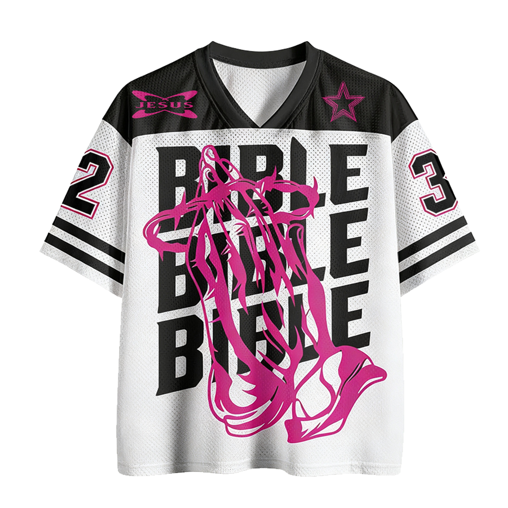 Baddiecat Bible Christian Faith Mesh Jersey
