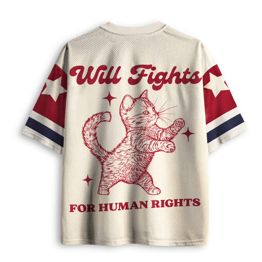 Baddiecat Will Fights For Human Rights Mesh Jersey