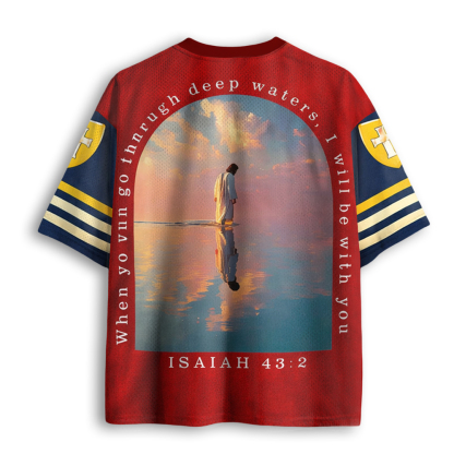 Baddiecat Isaiah Prophecy Cross Mesh Jersey