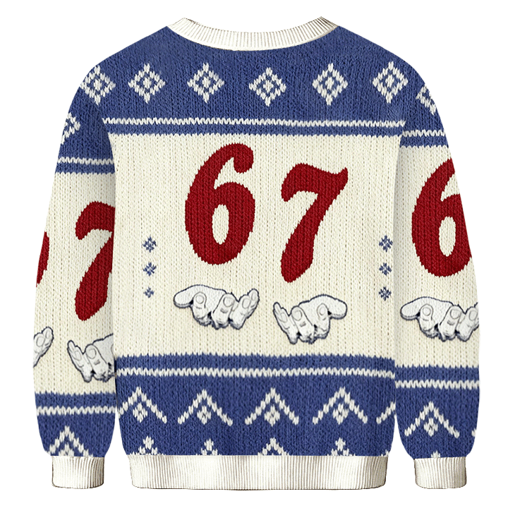 Baddiecat 67-Point Life Donut Ugly Sweatshirt