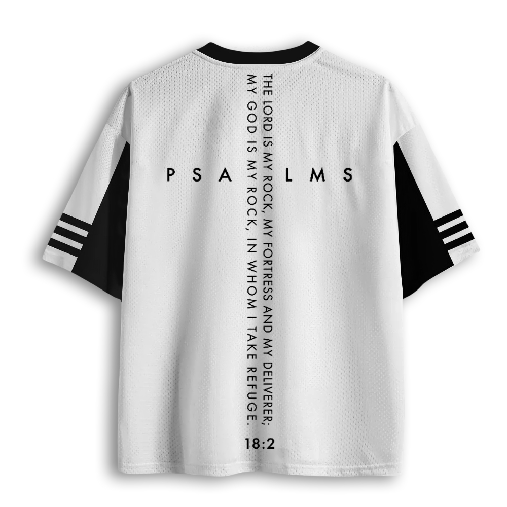 Baddiecat God Is My Rock Psalm 18:2 Mesh Jersey