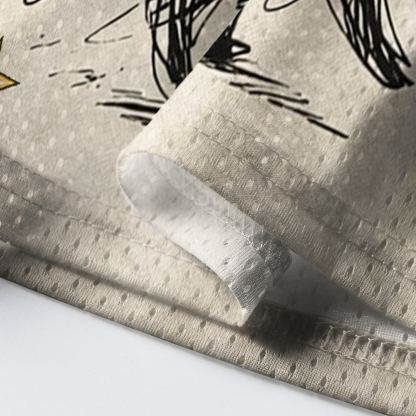 Baddiecat Abstract Cat Line Mesh Jersey