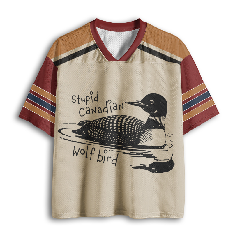 Baddiecat Stupid Canadian Wolf Bird Mesh Jersey