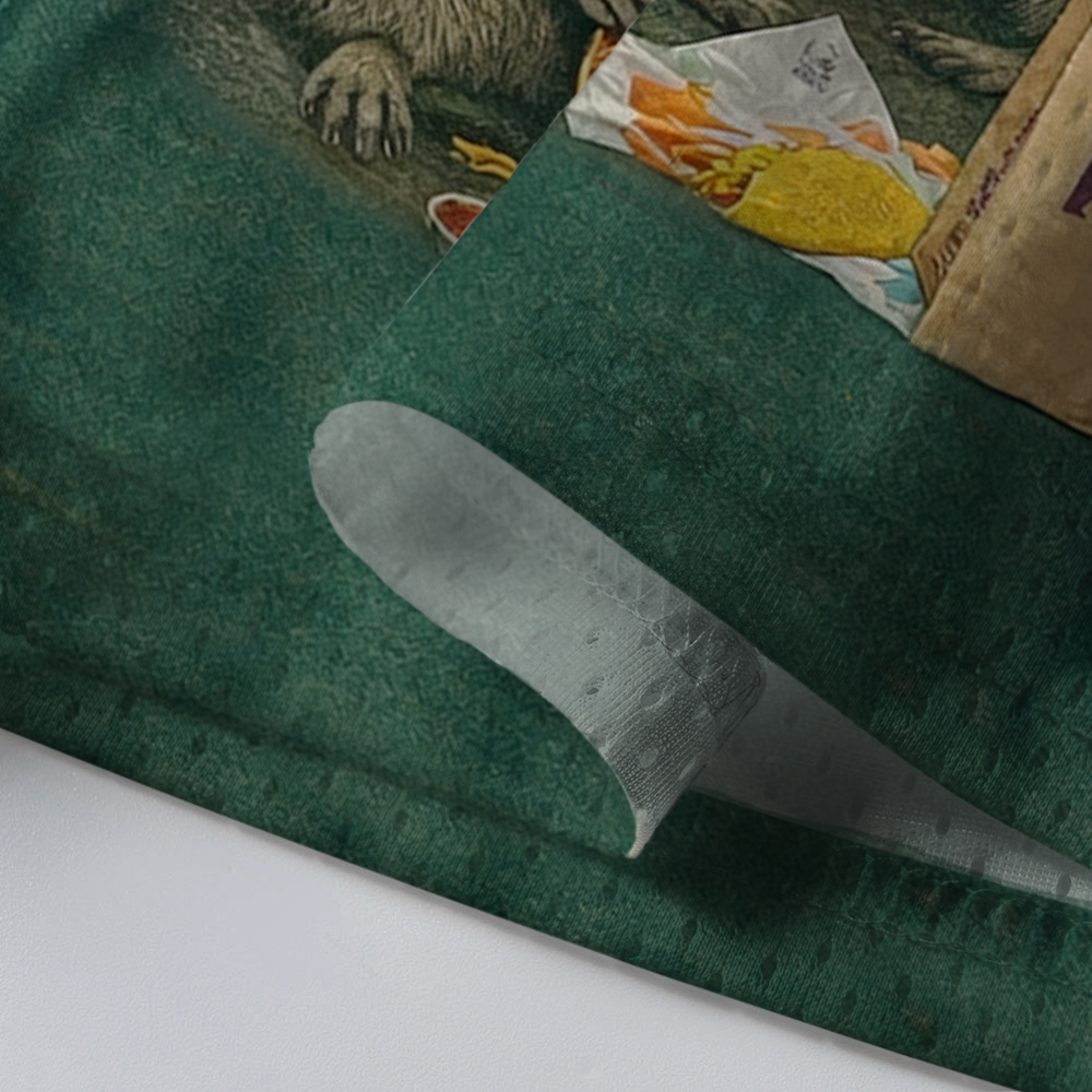 Baddiecat Raccoon Eating Tacos Mesh Jersey
