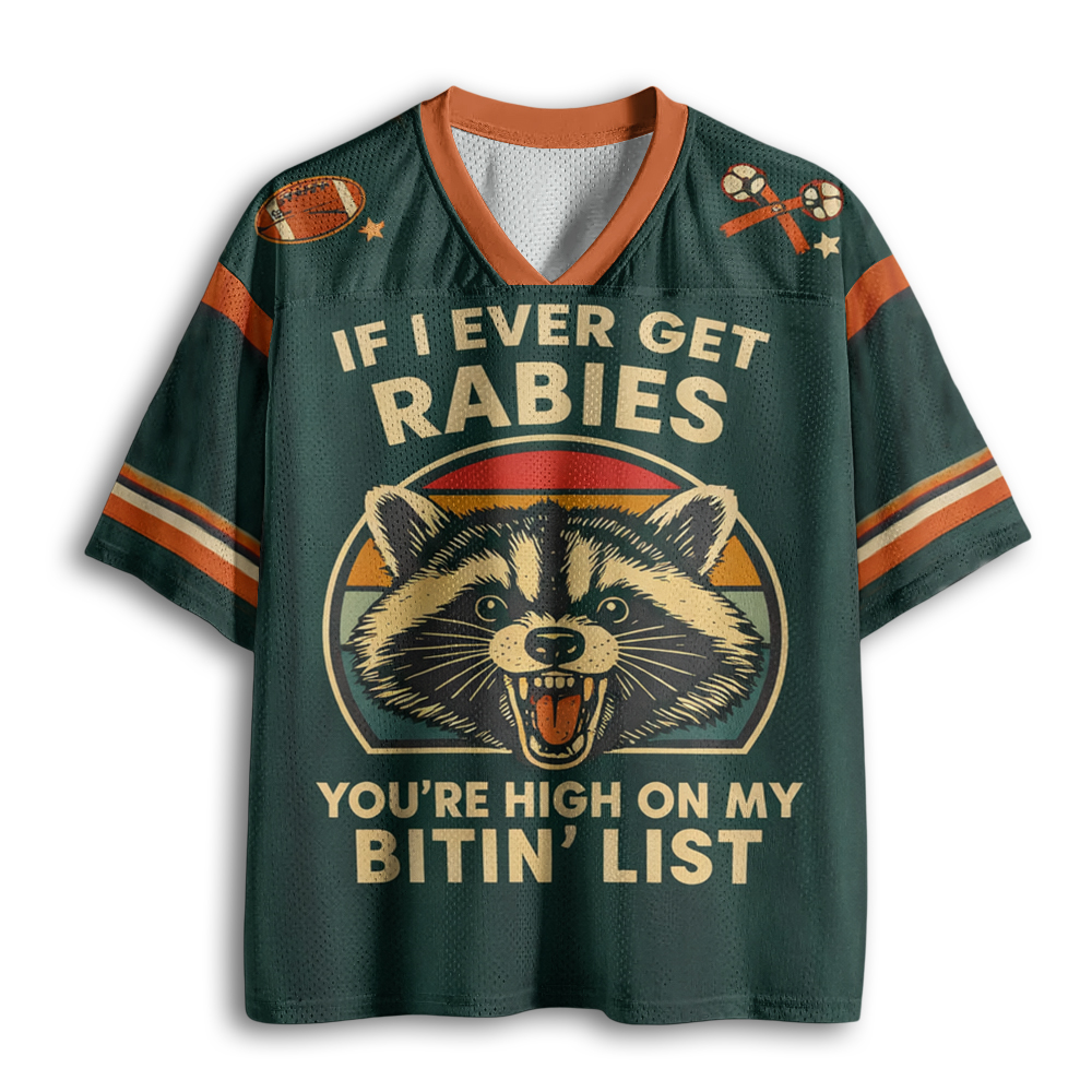 Baddiecat If I Ever Get Rabies Mesh Jersey