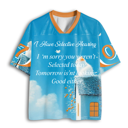 Baddiecat I Have Selective Hearing Mesh Jersey