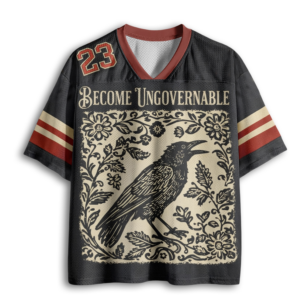 Baddiecat Become Ungovernable Crow Mesh Jersey