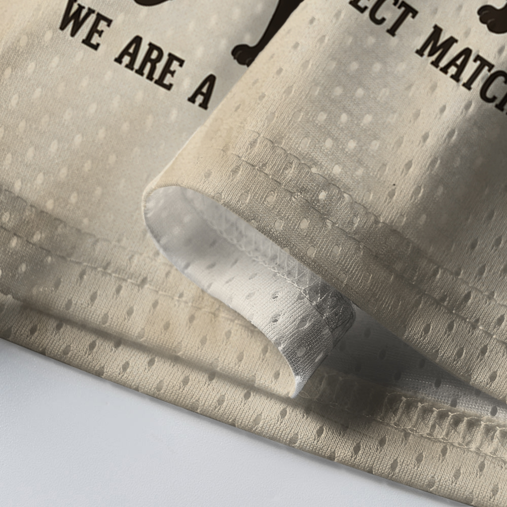 Baddiecat We Are A Perfect Match Funny Frog And Cat Mesh Jersey