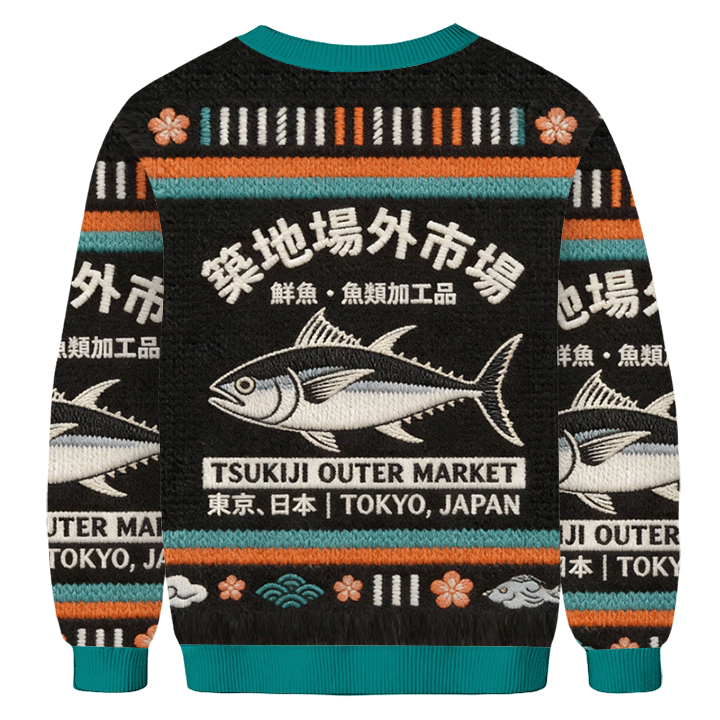 Baddiecat Tsukiji Outer Market Tokyo Japan Ugly Sweatshirt