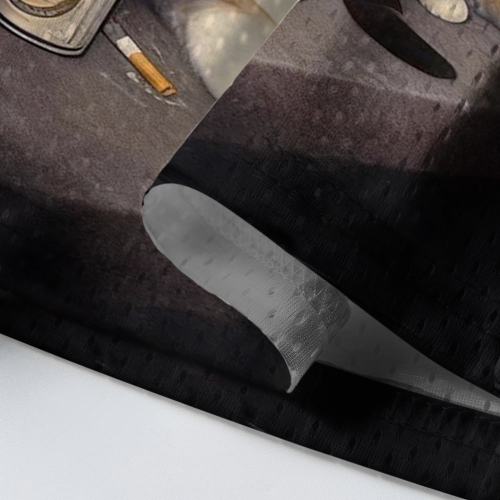 Baddiecat Funny Smoking Cat Meme Mesh Jersey