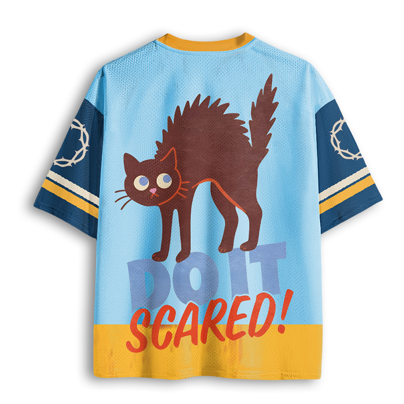Baddiecat Do It Scared Mesh Jersey