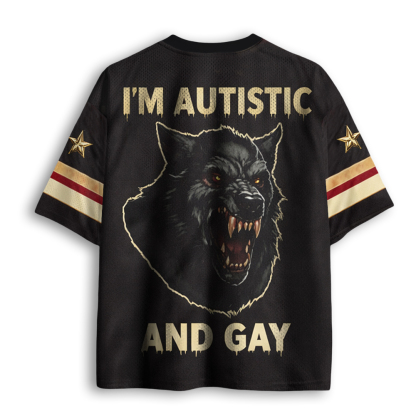 Baddiecat I’m Autistic And Gay Mesh Jersey
