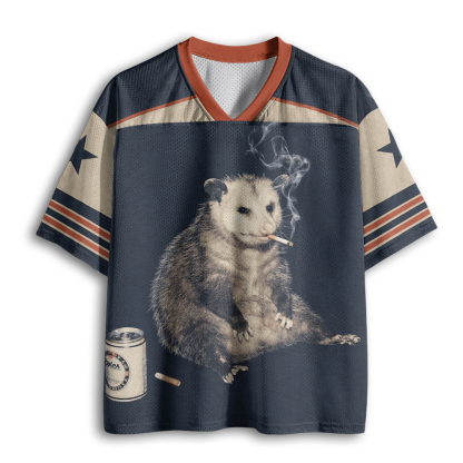 Baddiecat Smoking Possum Mesh Jersey