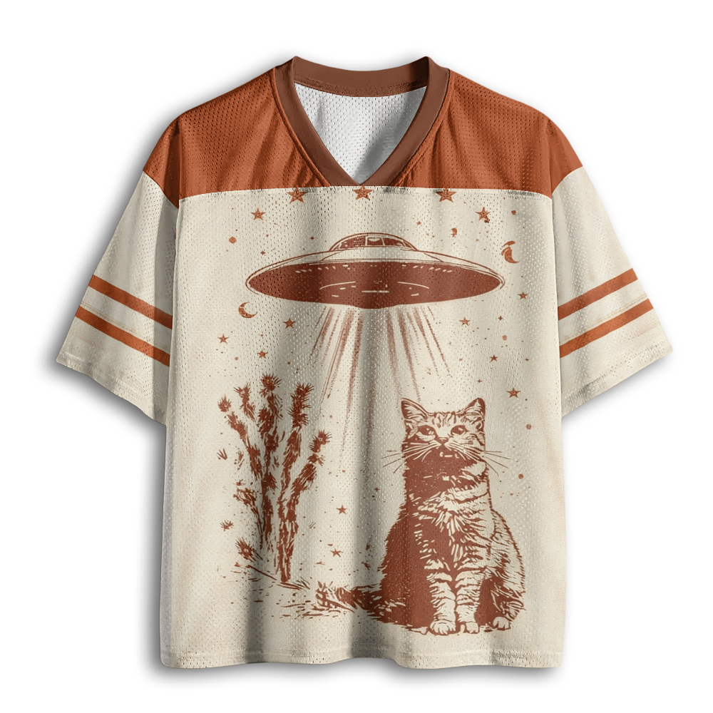 Baddiecat UFO Cowboy Cat Mesh Jersey
