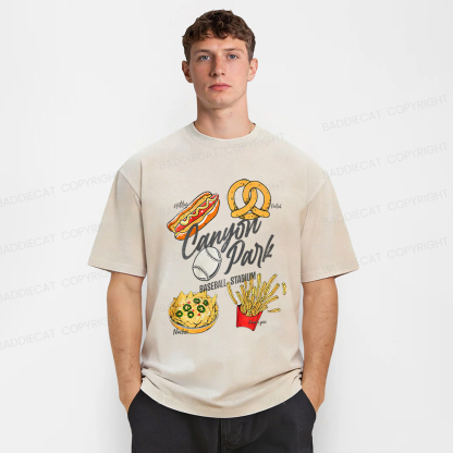 Baddiecat Stadium Snacks Washed T-shirt