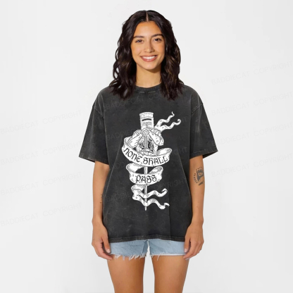 Baddiecat None Shall Pass Washed T-shirt