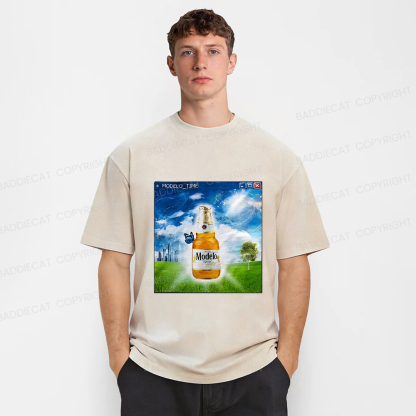 Baddiecat Funny Meme Washed T-shirt