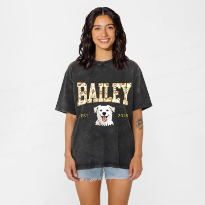 Baddiecat Dog Washed T-shirt