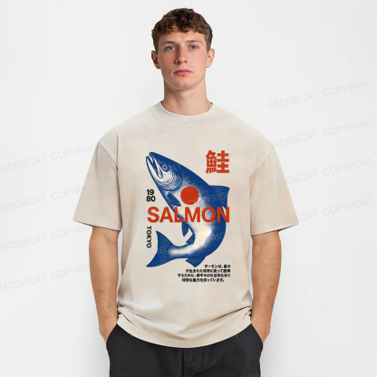 Baddiecat Salmon Washed T-shirt