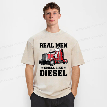 Baddiecat Funny Trucker Gifts Washed T-shirt