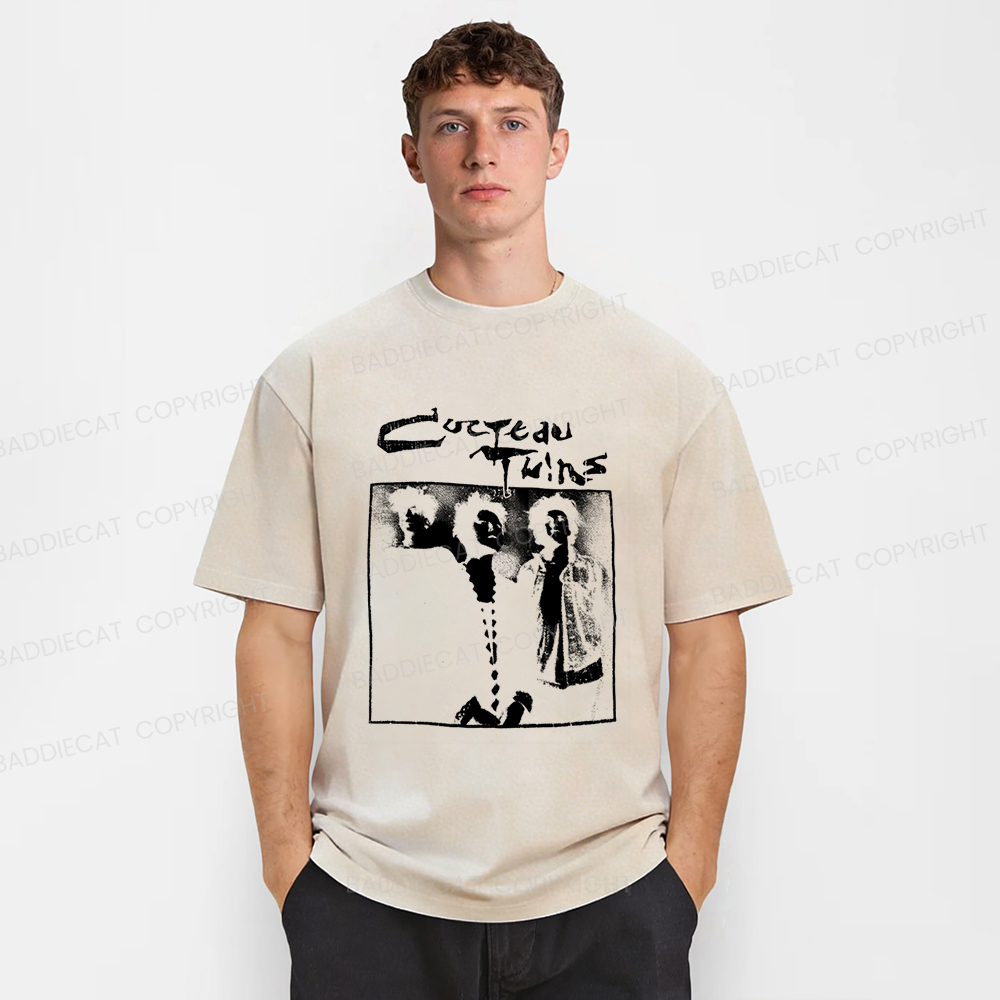 Baddiecat Cocteau Twins Promo Washed T-shirt